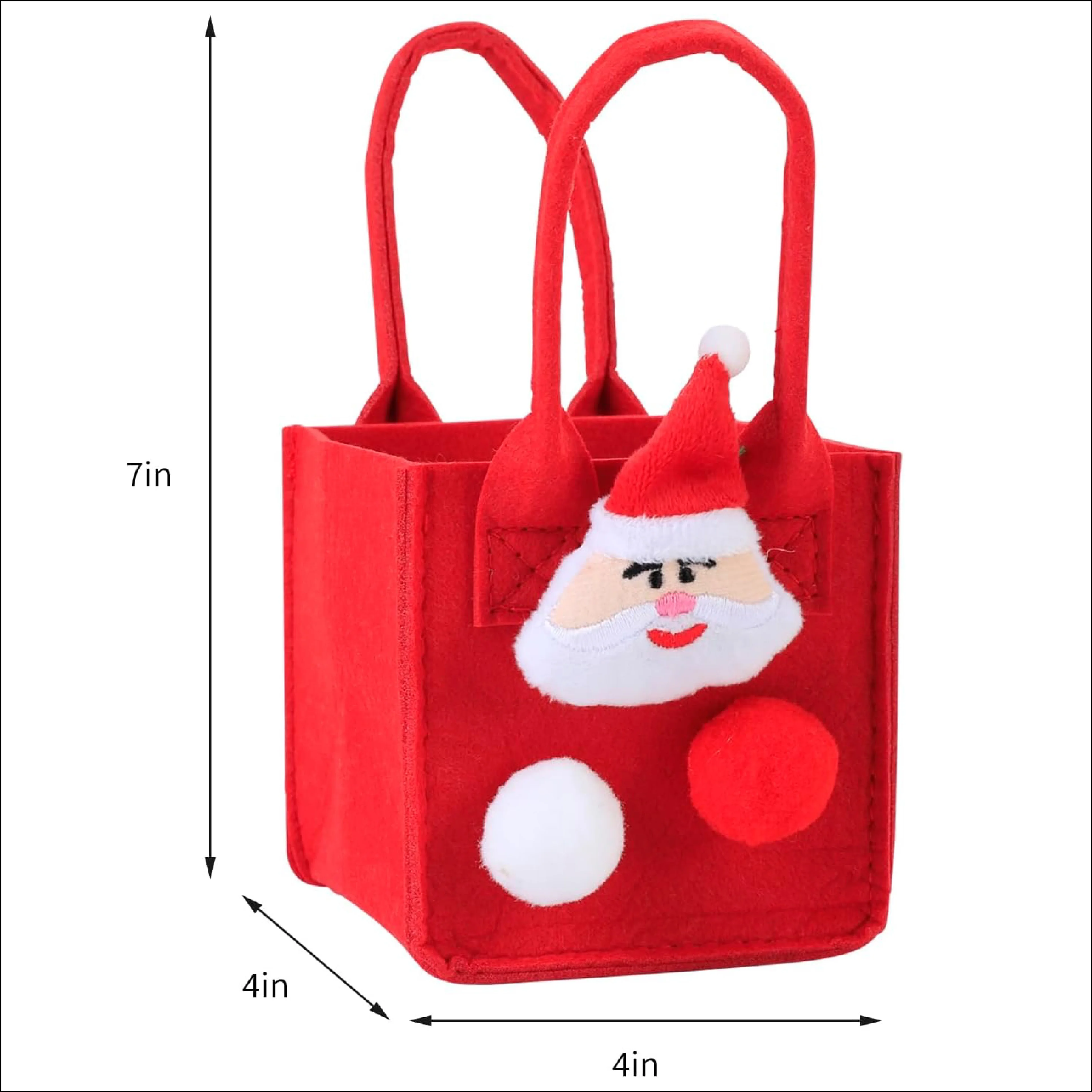 Santa Bag Christmas Decorations Felt Goody Bag