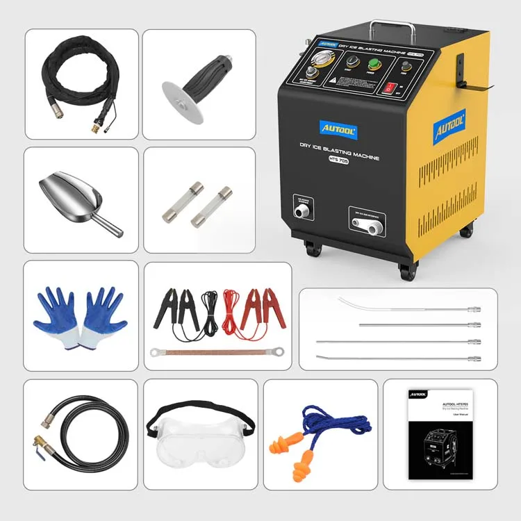 Оптовая продажа AUTOOL HTS705 110 В 220 машина для очистки сухого льда Blaster углеродный