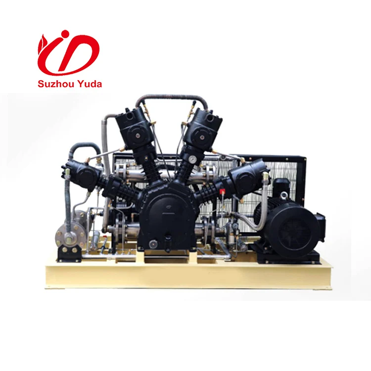 SUZHOU YUDA used diving compressor Booster 350CFM 580PSI 40HP