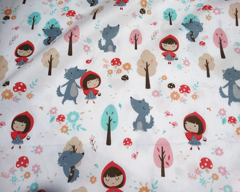 print cotton fabric 100% cotton girl print fabric