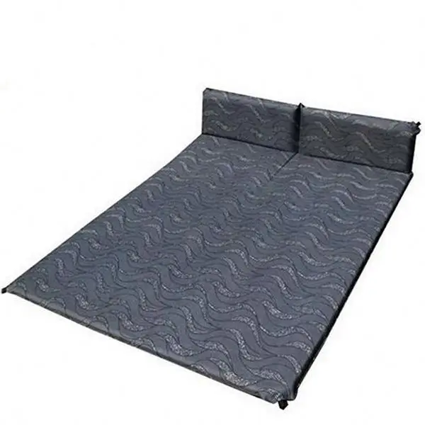 Thicken Double Inflatable Self Inflating Dampproof Sleeping Camping Pad Camping Mat Tent Air Mattress with 2 Pillows