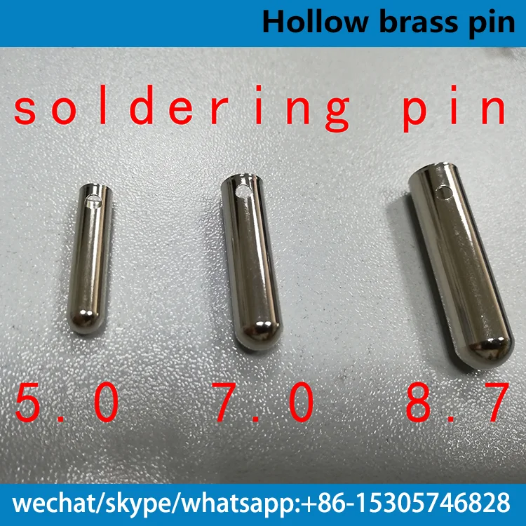 Massive production solid power brass plug insert hollow brass pin
