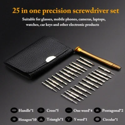 Multifunctional Hand Tool 25 in 1 Precision Bit Combination Magnetic Screwdriver Mechanical Tool Kit Boxed Professional Screwdri