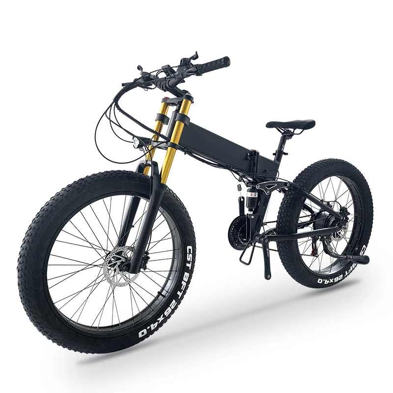 China Fat Tire Folding E bike 1000W Cycle Foldable City Electric Bicycle Mountain Bike For