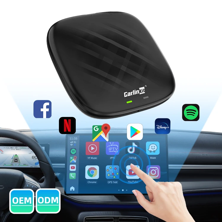 Carlinkit wireless carplay ai box 4G 64GB adapter Multimedia Boxes Wireless Android 13 Carplay USB Android Box For Car