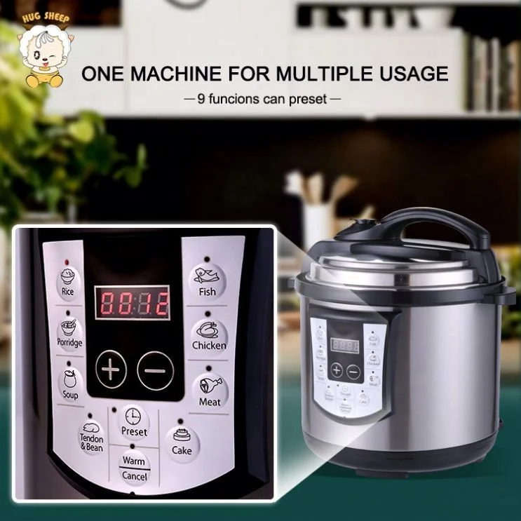 Customizable panel function multifunctional electric pressure cooker 4L-12L