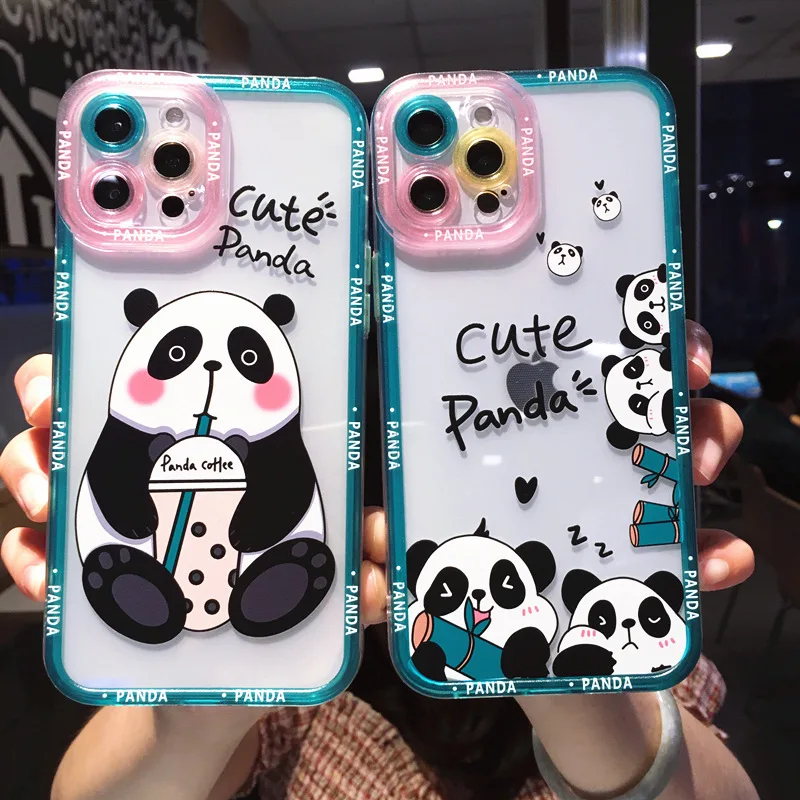 Hot Sale Product Cartoon Panda Designer Phone Case for iPhone x xr xs 11 12 13 pro max  Mobile Phone Bags Cover accessories