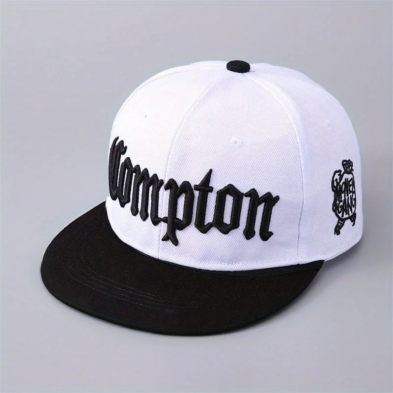 JX Unisex Flat Brim Hip-hop Baseball Cap, Letter Embroidery Baseball Hat, Outdoor Peaked Hat For Daily Life