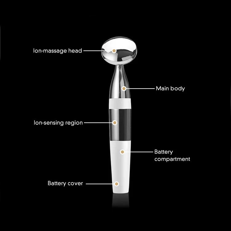 Trending Product 2022 Handheld Facial Ionic Vibration Skin Care Device Anti Aging Skincare Cream Booster Face Massager