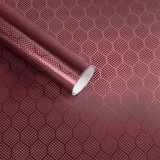 honeycomb carbon fiber vinyl packaging chrome plated hexagonal cast vinyl film suitable for almost car and motorcycle ex