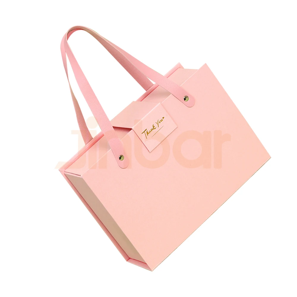 Экологически чистые материалы подарочная сумочка Подарочная розовая коробка пустая для шоколада с магнитными крышками празднования выхода на пенсию