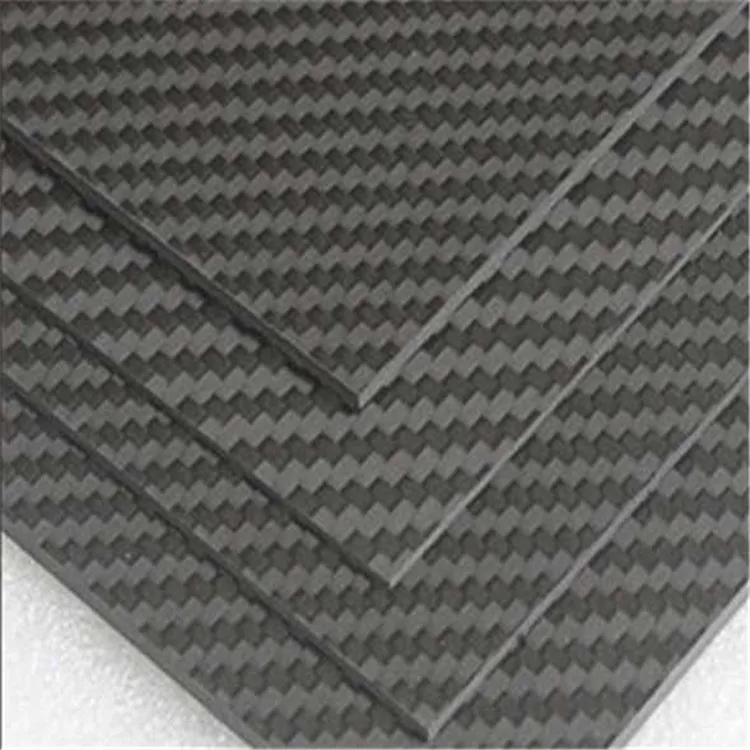 Customized High Strength Thermoplastic Composite Black Carbon 3K Twill Carbon Fiber Sheet 5mm