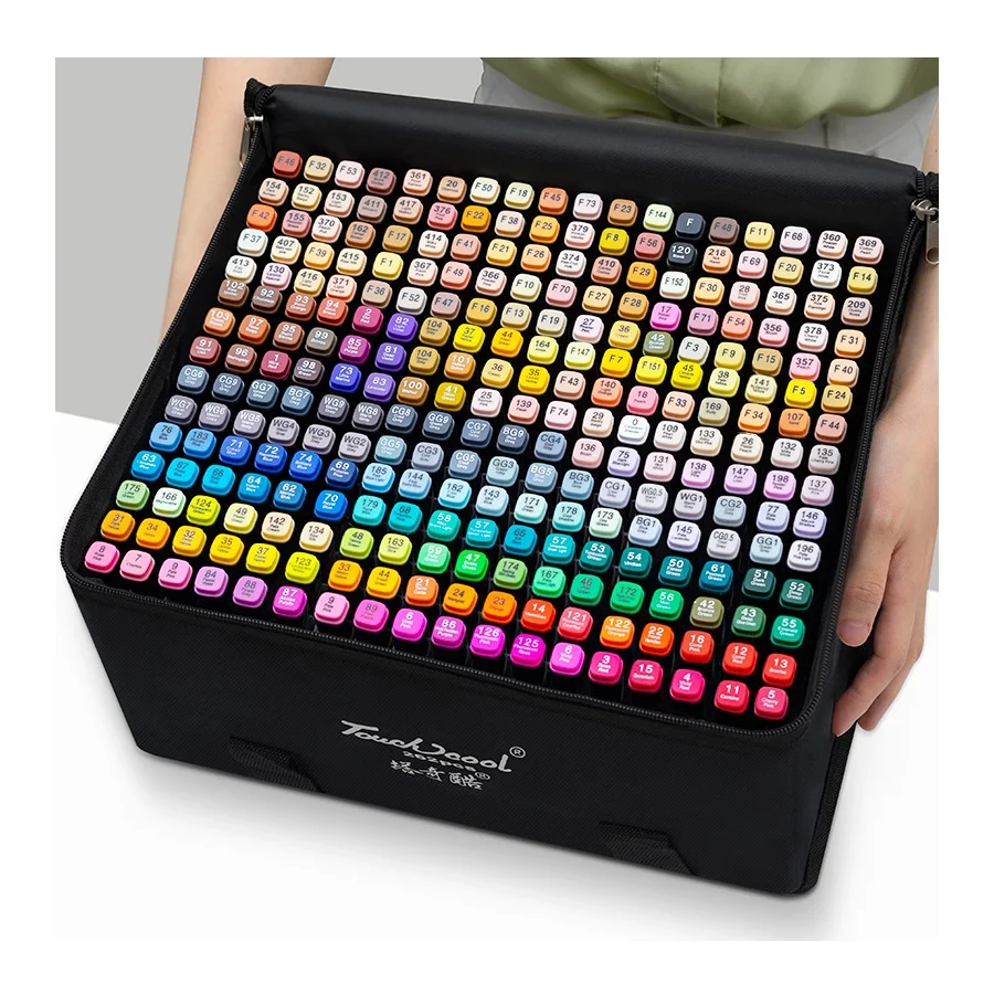 OEM Custom Logo 80 Colors Dual Tip Mini Tip Magic Watercolor  marker pen eternal Color Brush Pen Set Art Drawing Marker Markers