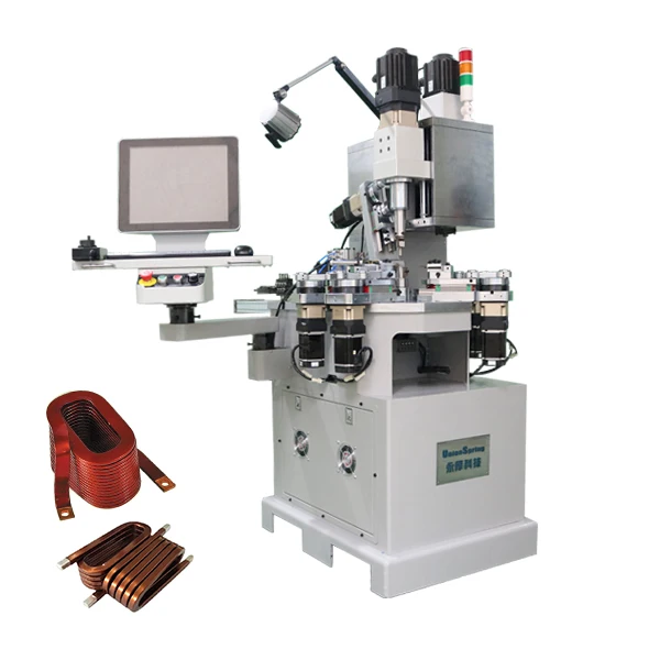 Inductance coil winding machine, flat copper coil forming equipment, enameled wire forming machine