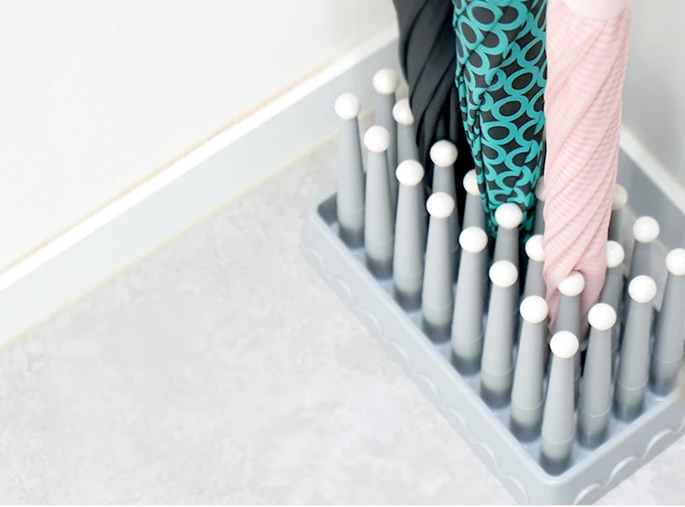 Custom Color Household receive Plastic Light Mini  Storage Rack Umbrella Holder Umbrella Stand