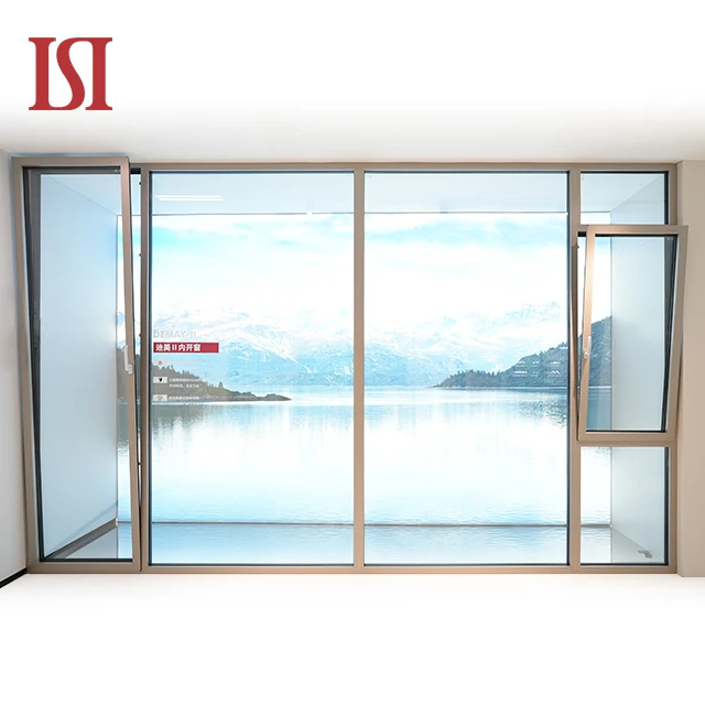 Best Seller Italian Sound Insulation Casement Tilt-turn Thermal Break Window  Waterproof With Cheap Price for Bedroom