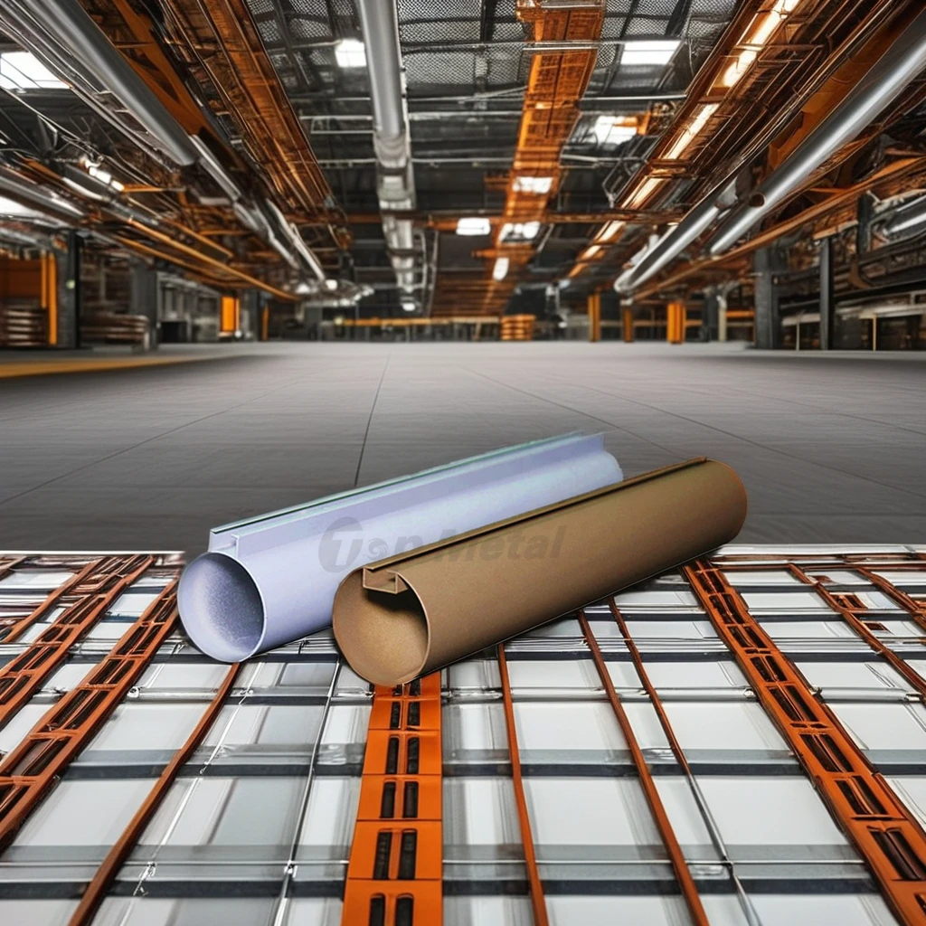 Metal Suspended Ceiling Decorative Round Pipe Ceiling Aluminum Baffle Ceilings