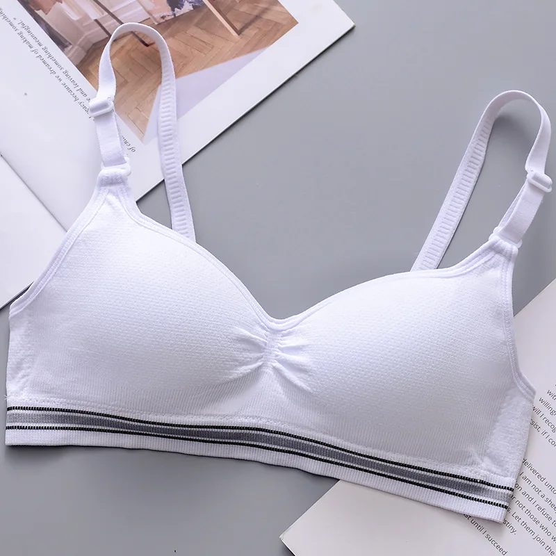 Cotton Thin Wireless Girls Bra, High School Girls Breathable Comfort Bra Manufacturer