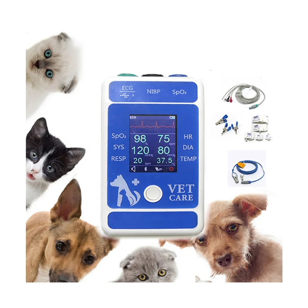 Vet Monitor Multiparametro Uso Veterinario Monitor De Sign Vital Veterinari Mini Portable Animal Veterinary Monitor