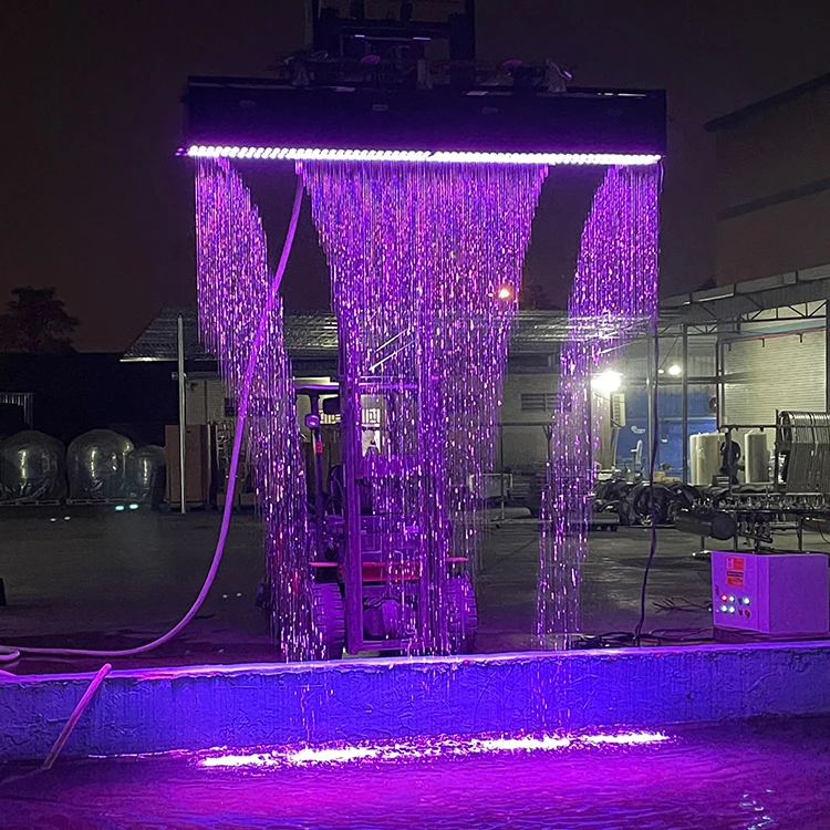 Personalized Customization Colorful music Digital Water Curtain Decorative For Ads Wedding