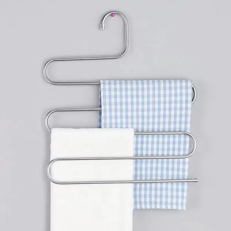 5 Layers Multi-functional Clothes Hangers Non-slip Pant Storage Rack Cloth Rack with Multiple Functions for Hanging and Storage