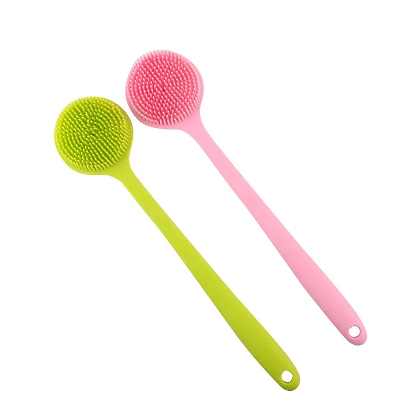 Natural Body Back Cleaning shower brush Exfoliating silicone massage bath body brush
