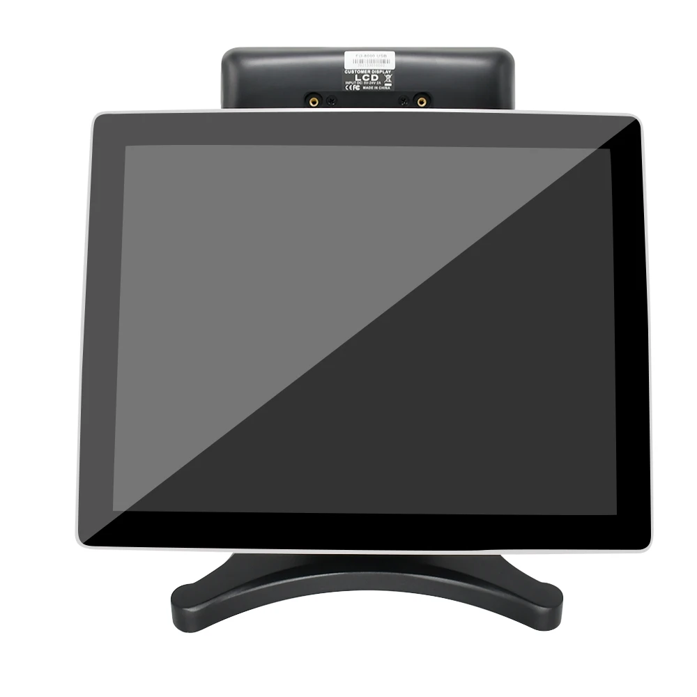 15 inch Main Screen and 8 inch Second Customer Display Windows Operation System Capacitive Touch POS Machine