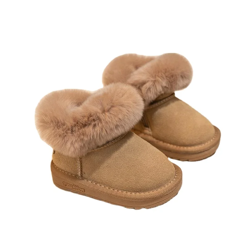 School Student Snow Walking Boots Boys Girls Wholesale Warm Comfortable Snow Boots