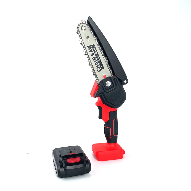 Mini Chainsaw Hand-held Powered Electric Chain Saw, Small Cordless Battery Chain Saw for Courtyard Branch Wood Cutting