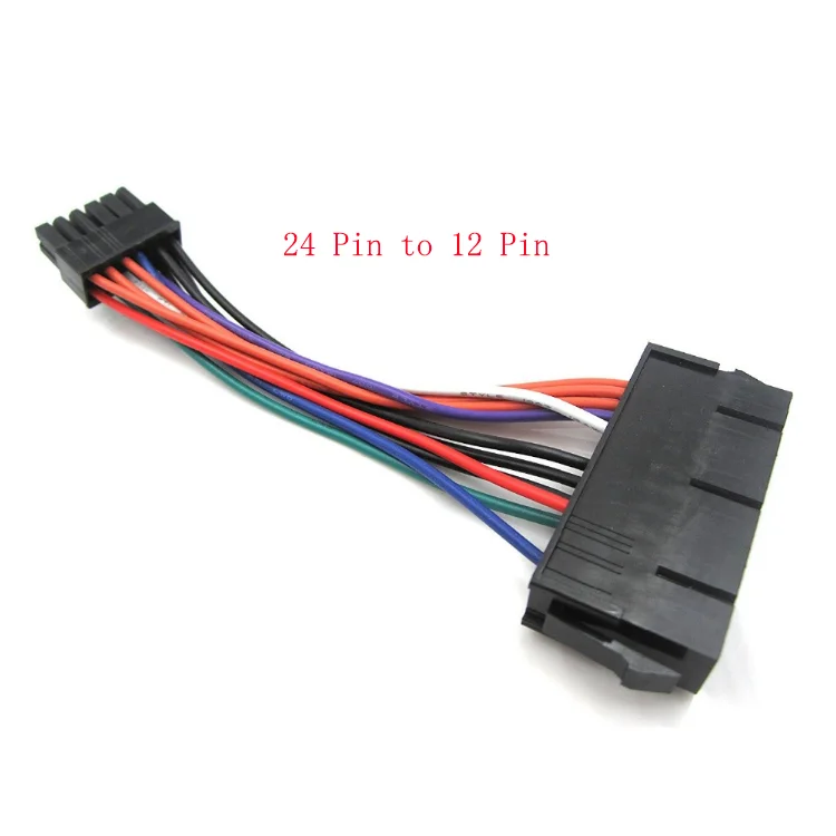  Оптовая продажа от 24 Pin до 12 ATX PSU основной адаптер питания плетеный рукав кабель для материнской платы