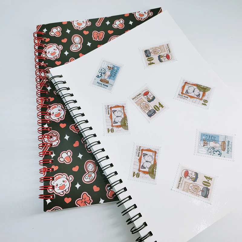 Note book pressure releasing sticker book print with release reusable paper inside
