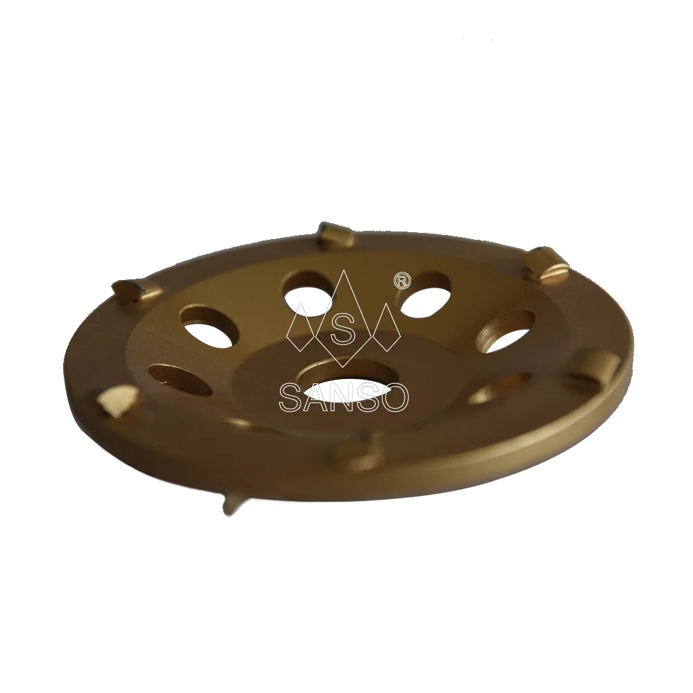 Sanso Top Sale 100mm 125mm Good Sharpness PCD Metal Diamond Grinding Disc Grinding Wheel For Concrete Floor