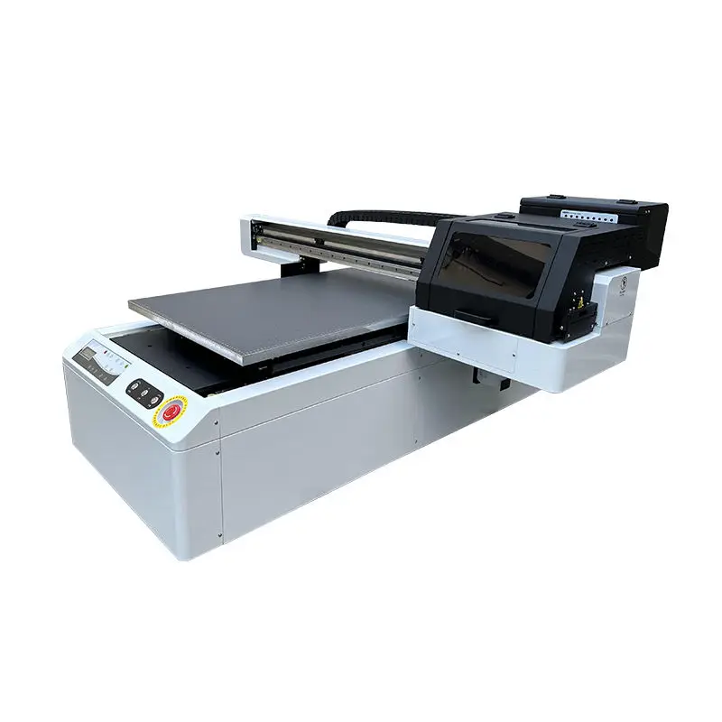 Hot sale 6090 UV flatbed printer A1 digital inkjet flatbed UV printer dual XP600 printheads glass bottle printing machine