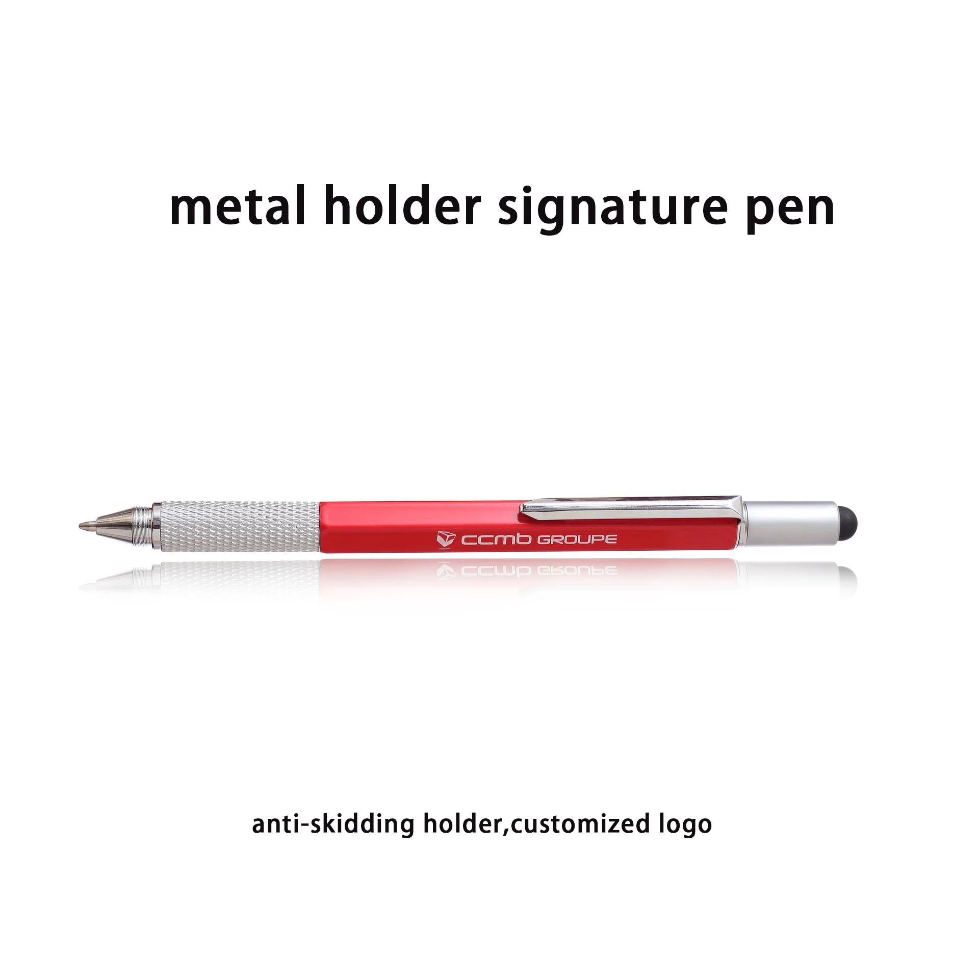 GemFully Everyday Use Product Multifunction Tools Wholesale Engineer Multiuse Tool Pen 6 in 1 Multipurpose Pen