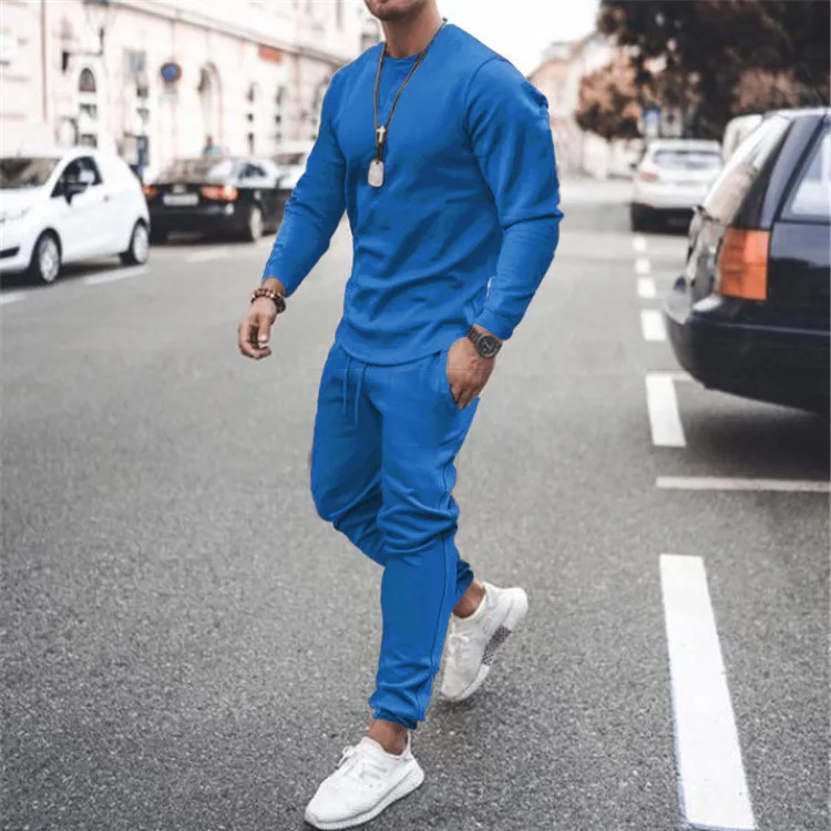 Marvili New Style Long Sleeve Leisure Suit Trend Fashion Sports Two Piece Set Jogging Suits For Men Clothing