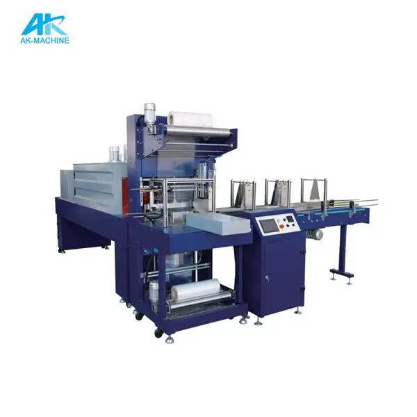 heat shrink tunnel wrapping machine/spary bottles packaging machine/pe film shrink packing machine