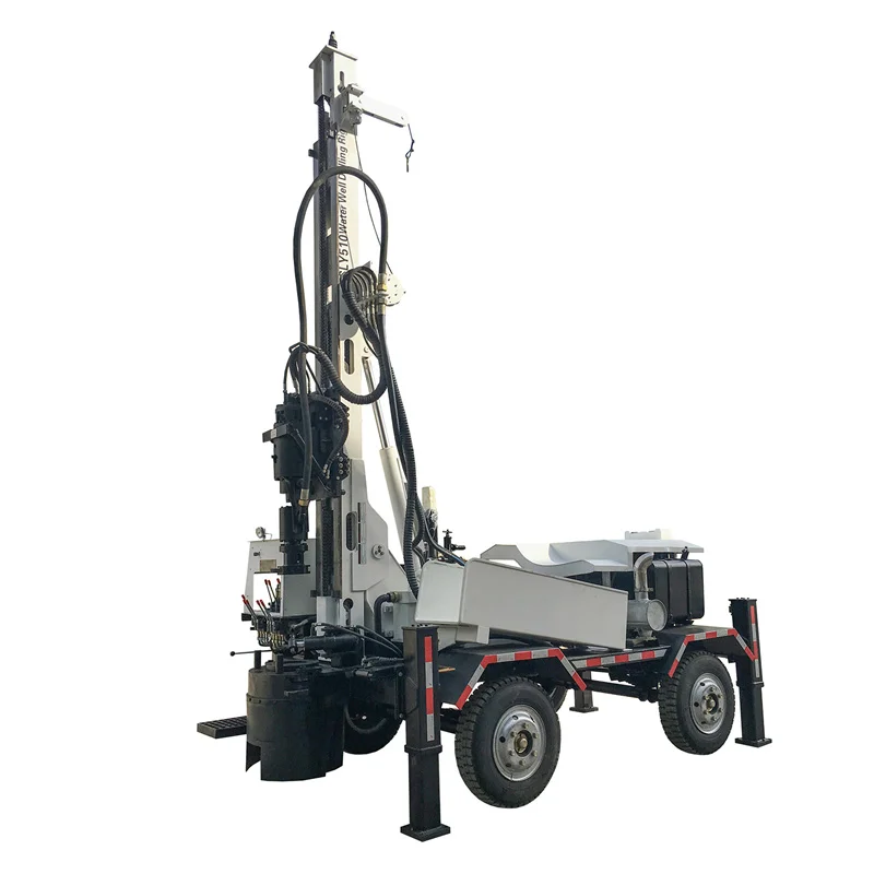 China Best Trailer Mobile Water Well Drilling Machine Drilling Rig 300M