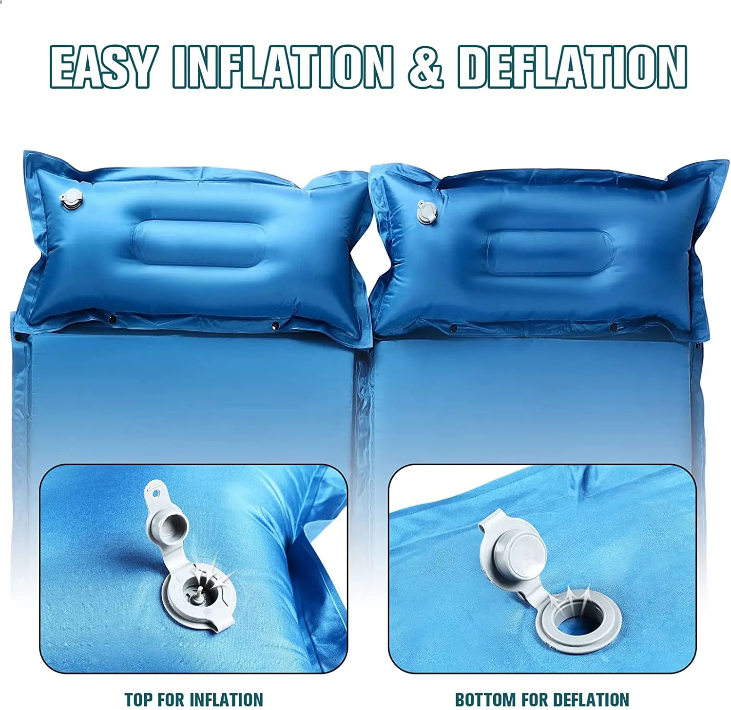 Lightweight Moisture Proof Waterproof Folding Camping Mattress Outdoor Single Double Camping Mat Self Inflating Sleeping Pad