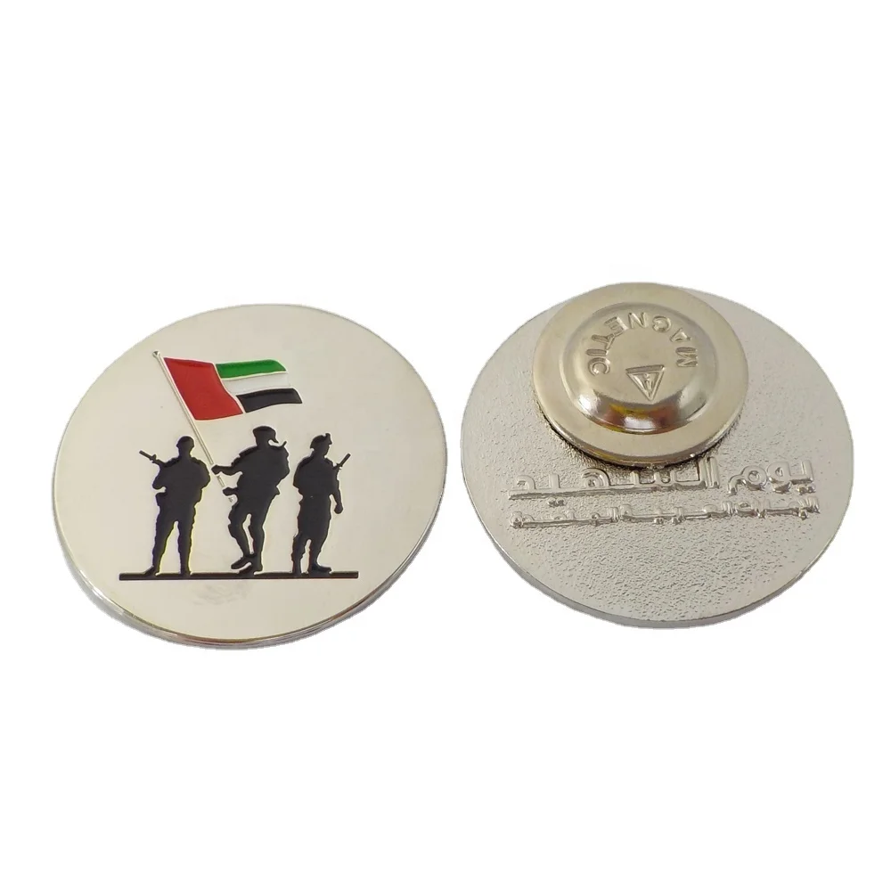 2023 UAE national day celebration zayed badges sheikh classic magic metal magnetic badge pins