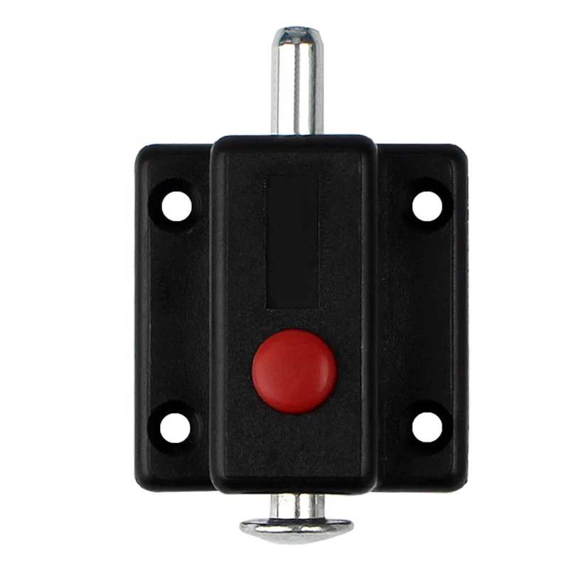 Self-Elastic Plastic Bolt Furniture Hardware Button for Cabinet Door and Window Open Spring Durable Fastener