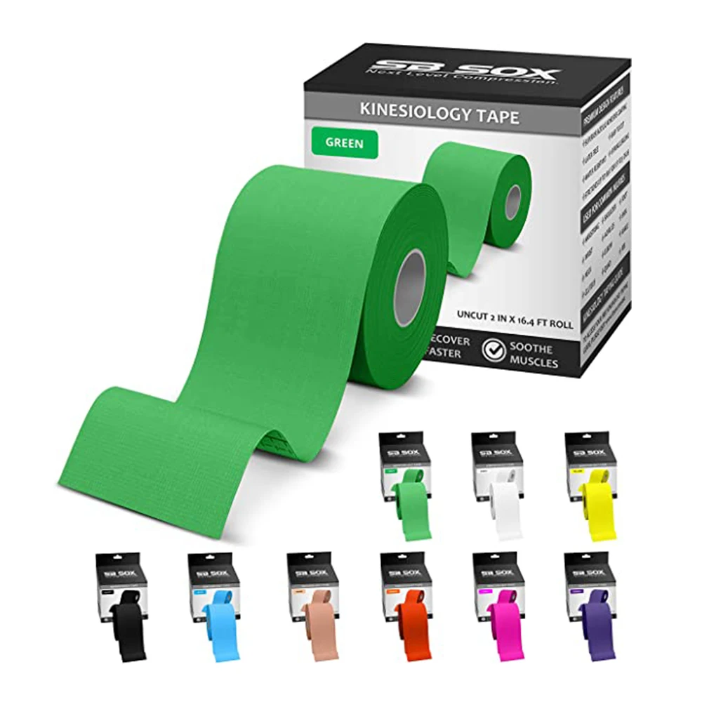 High quality flexible cotton colored rigid elastic sports medical tape cotton sports tape