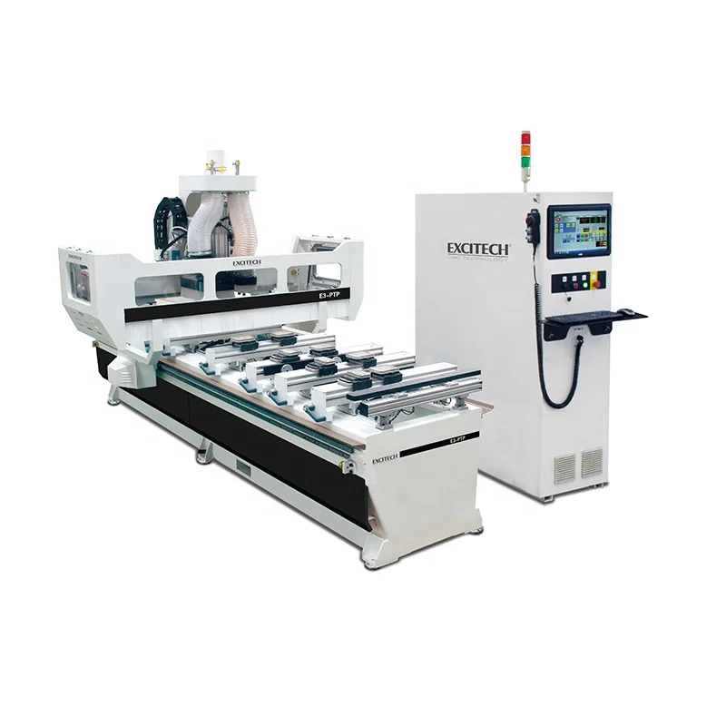 Wood furniture cnc carving drilling PTP woodworking center