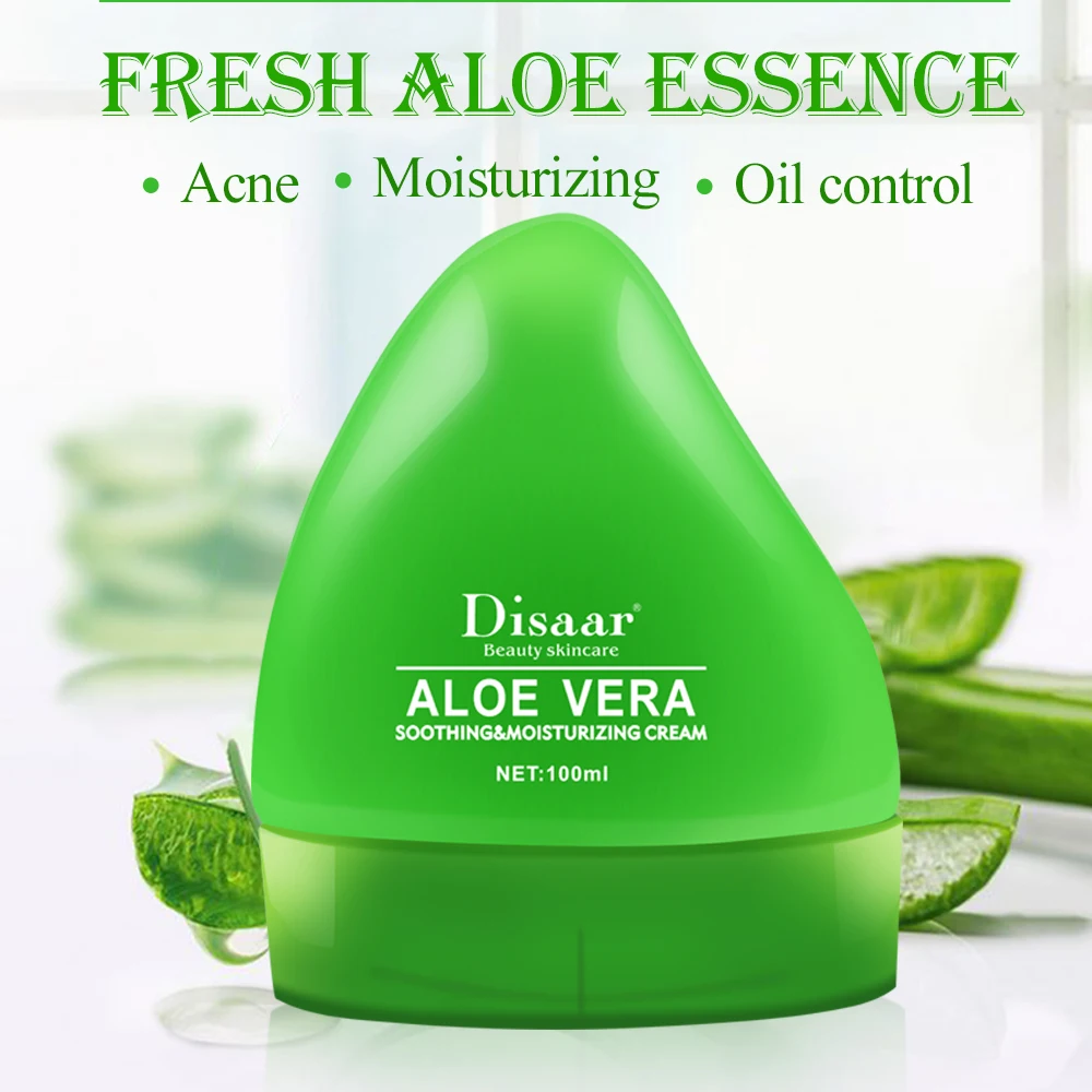 Pure Aloe Vera увлажняющая Органическая анти-старения отбеливающий ремонт крем для лица Уход за кожей по уходу днем и ночью