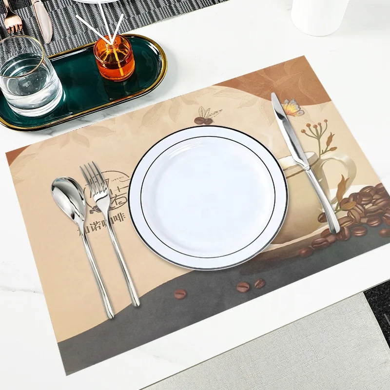 Custom printed paper placemat disposable table paper place mat pad hotel restaurant tray placemats paper menu printing