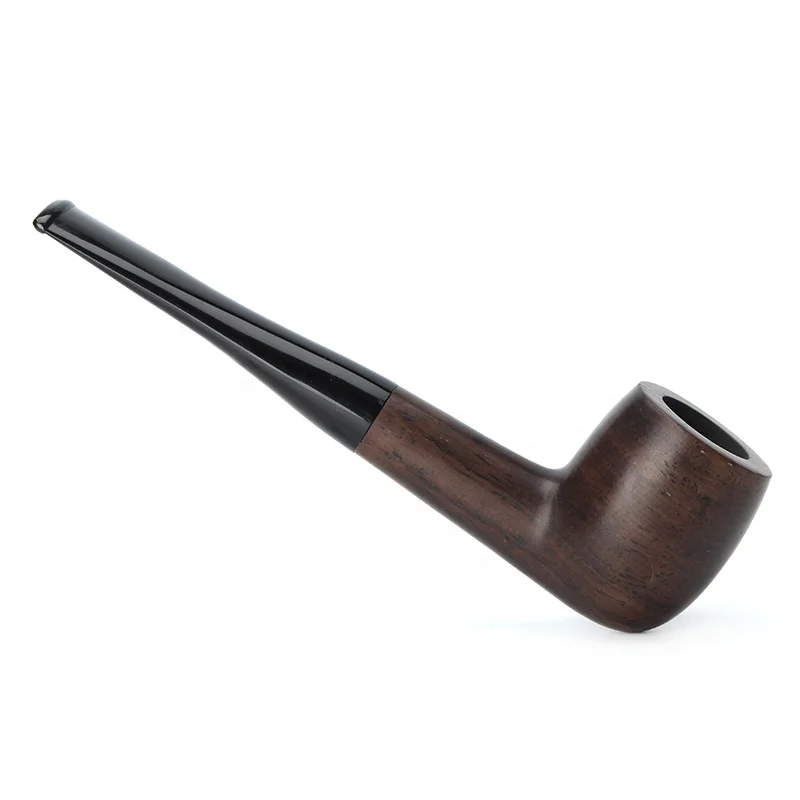 MUXIANG Amazon Hot Sale Tobacco Pipe Handmade Premium Ebony Wooden Smoking Pipe Accessoires