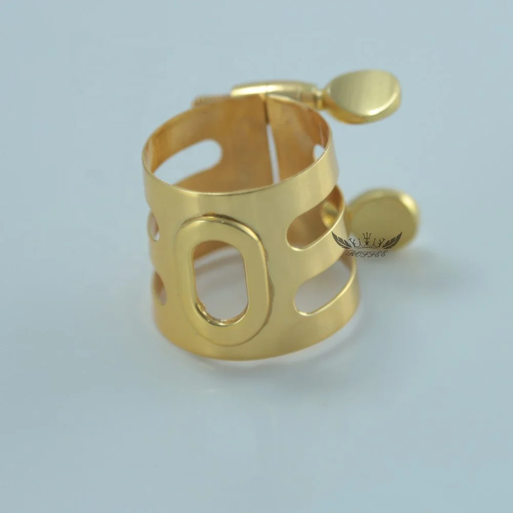 Roffee Musical Instrument Parts Accessories High Grade Gold Lacquer Alto Saxophone Sax Ligature