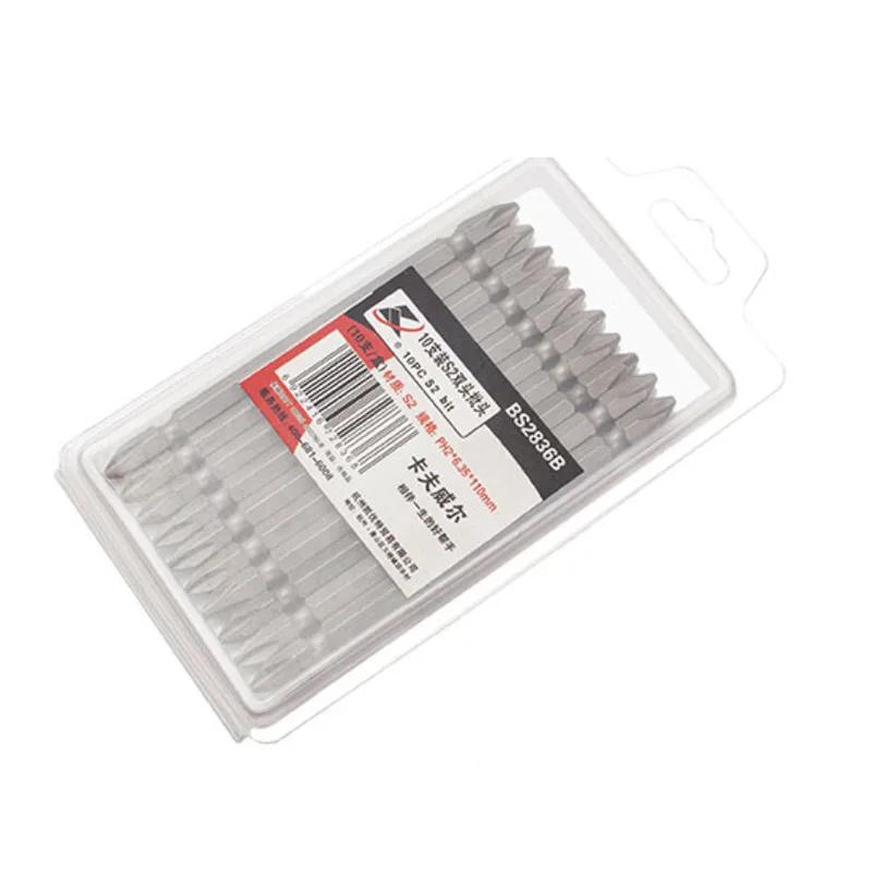 KAFUWELL BS2836B S2 Hex Magnetic Electric Screwdriver Bits Single Side Non Anti Slip Long Reach Screw Driver Bit