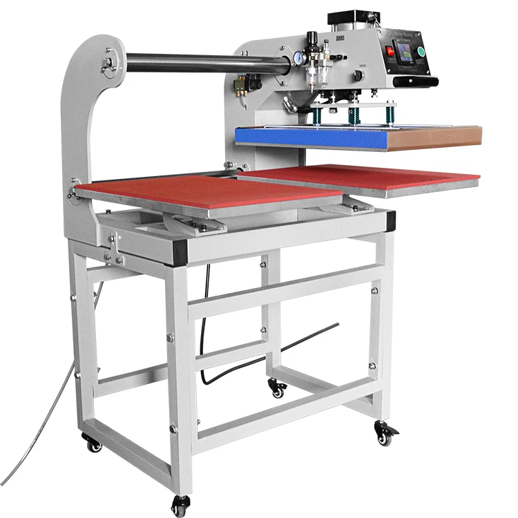Gaoshang Factory Accept Logo custom 16x20 16x24 pneumatic dual heat press machine for T shirt heat press
