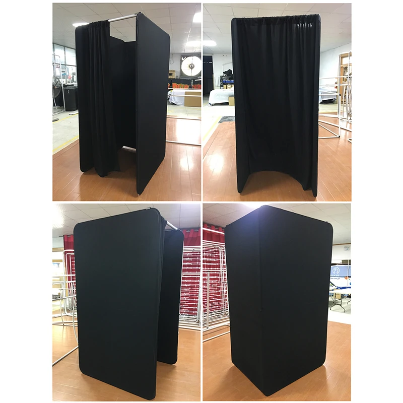 Custom Size Aluminum Tubes Trade Show Display Retail Clothing Shop Store Changing Dressing Room Portable Fitting Room
