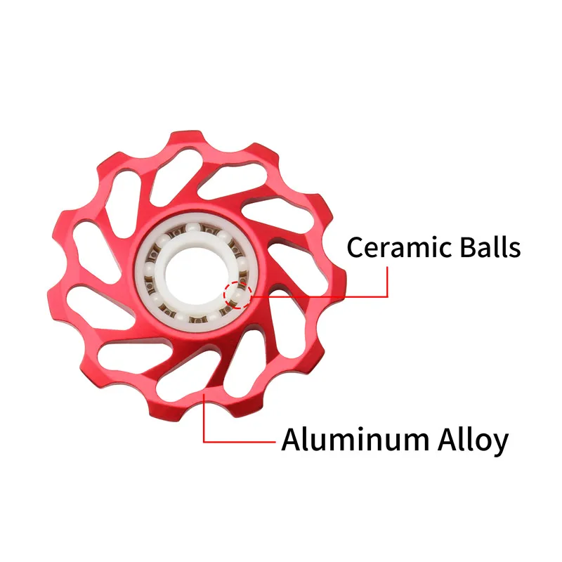 MUQZI MTB Bicycle Guide Wheel 11T 13T Derailleur Pulleys CNC Pulley Jockey Wheel